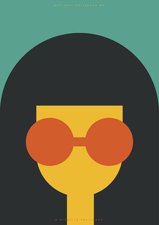 Большой постер на стену "Minimalistic Girl" 50х70 см без рамы Motivate Me Posters