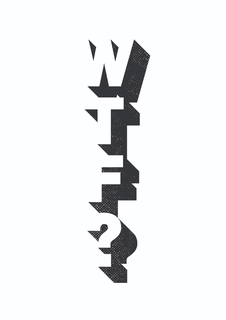 Большой постер на стену "WTF" 60х90 см без рамы Motivate Me Posters