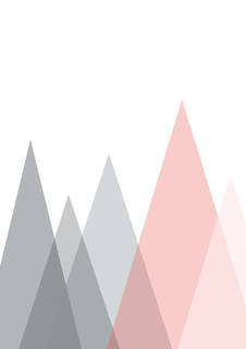 Большой постер на стену "Mountains" 50х70 см без рамы Scandimania