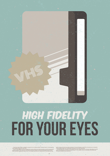Большой постер на стену "High Fidelity For Your Eyes" 60х90 см без рамы Motivate Me Posters