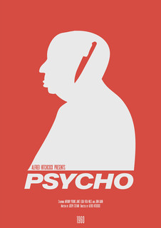 Большой кино постер к фильму на стену "Psycho" 50х70 см без рамы Matt Needle