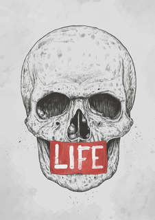 Большой постер на стену "LIFE" 60х90 см без рамы Balazs Solti