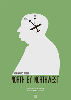 Большой кино постер к фильму на стену "North Northwest" 50х70 см без рамы Matt Needle