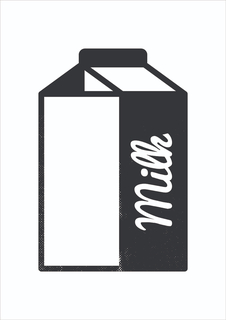 Большой постер на стену "Milk" 50х70 см без рамы Motivate Me Posters