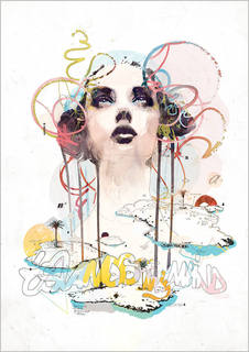 Большой постер на стену "Islands Of My Mind" 50х70 см без рамы Mydeadpony