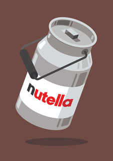 Большой постер на стену "Nutella" 40х50 см без рамы Motivate Me Posters