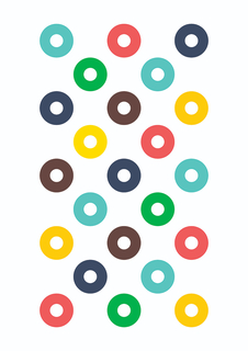 Большой постер на стену "Donuts" 50х70 см без рамы Motivate Me Posters