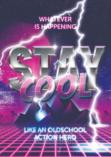 Большой мотивационный постер на стену "Like An Oldschool" 40х50 см без рамы Motivate Me Posters