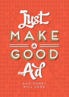 Большой мотивационный постер на стену "Just Make Good Ad" 60х90 см без рамы Motivate Me Posters