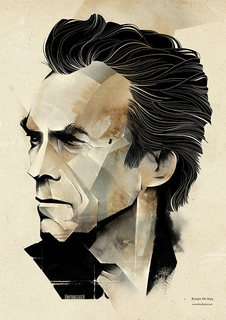 Большой постер на стену "Clint Eastwood (Клинт Иствуд)" 60х90 см без рамы Лёша Курбатов