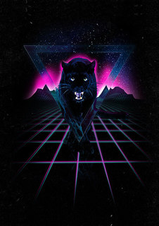 Большой постер на стену "Jaguar Poster" 60х90 см без рамы Robert Farkas