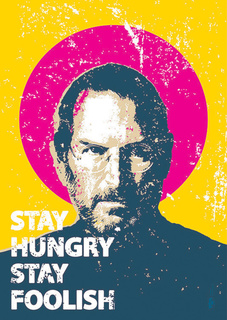 Большой мотивационный постер на стену "Stay Hungry" 40х50 см без рамы Motivate Me Posters