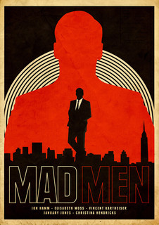 Большой кино постер к фильму на стену "Mad Men 60х90 см без рамы Matt Needle