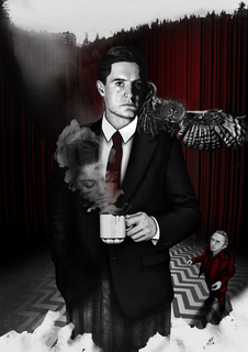Большой кино постер к фильму на стену "Twin Peaks" 60х90 см без рамы Charlie Bearman