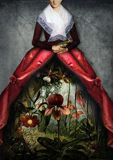 Большой постер на стену "Her garden" 50х70 см без рамы Catrin Welz Stein
