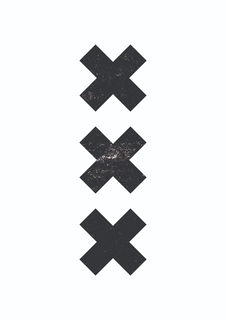 Большой постер на стену "XXX" 60х90 см без рамы Motivate Me Posters