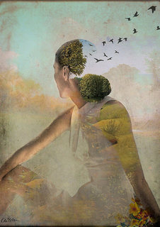 Большой постер на стену "Summerdream" 60х90 см без рамы Catrin Welz Stein