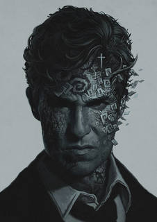 Большой кино постер к фильму на стену "True Detective" 60х90 см без рамы Юрий Шведов
