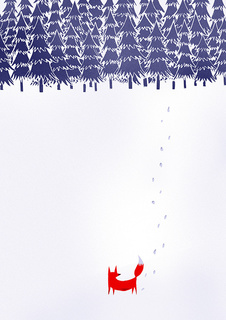 Большой постер на стену "Alone In The Forest" 50х70 см без рамы Robert Farkas