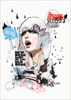 Большой постер на стену "A Riot In Every Breath" 40х50 см без рамы Mydeadpony