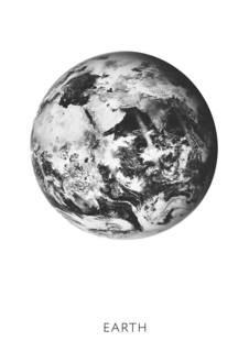 Большой постер на стену "Earth" 40х50 см без рамы Scandimania