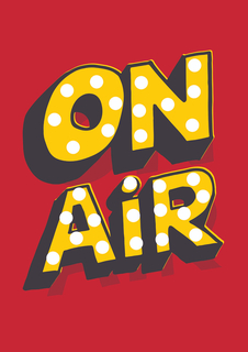 Большой постер на стену "ON AIR" 60х90 см без рамы Motivate Me Posters