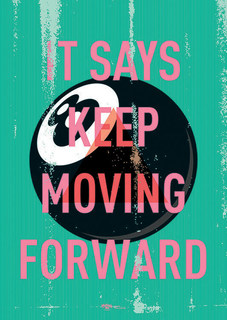 Большой мотивационный постер на стену "Keep Moving" 50х70 см без рамы Motivate Me Posters