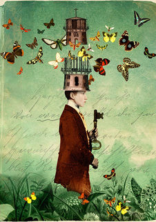Большой постер на стену "Free your mind" 60х90 см без рамы Catrin Welz Stein