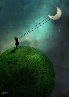 Большой постер на стену "Moon" 50х70 см без рамы Catrin Welz Stein