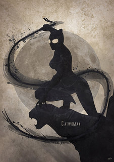 Большой кино постер к фильму на стену "Catwoman" 60х90 см без рамы Anthony Genuardi
