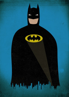 Большой кино постер к фильму на стену "Batman" 60х90 см без рамы Matt Needle