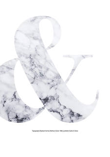 Большой постер на стену "Ampersand (marble)" 60х90 см без рамы Scandimania