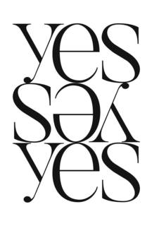 Большой постер на стену "Yes Yes Yes" 50х70 см без рамы Scandimania