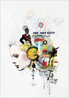 Большой постер на стену "Fantasy Kills" 40х50 см без рамы Mydeadpony