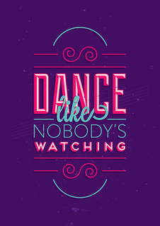 Большой мотивационный постер на стену "Dance Like" 50х70 см без рамы Motivate Me Posters