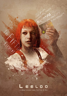 Большой кино постер к фильму на стену "Leeloo" 60х90 см без рамы Anthony Genuardi