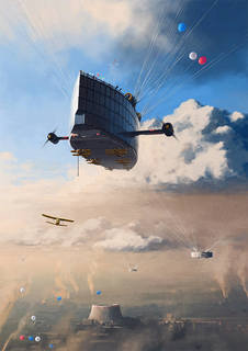 Большой постер на стену "Under Clouds" 50х70 см без рамы Алексей Андреев