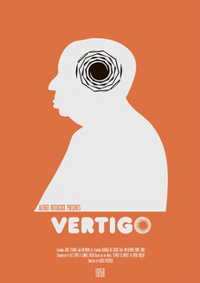 Большой кино постер к фильму на стену "Vertigo" 60х90 см без рамы Matt Needle