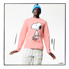 Хлопковая футболка Lacoste X PEANUTS