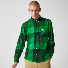 Хлопковая рубашка Lacoste L!VE Unisex