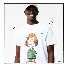 Хлопковая футболка Lacoste X PEANUTS