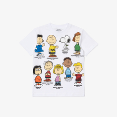 Хлопковая футболка Lacoste X PEANUTS
