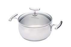 Кастрюля с крышкой 1,6 л Yumi Glass Hoff