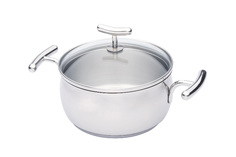 Кастрюля с крышкой 2,6 л Yumi Glass Hoff