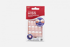 Набор накладных ногтей с клеем для классической формы ногтей Kiss New York Professional