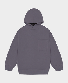 Худи с карманом серое Button Blue