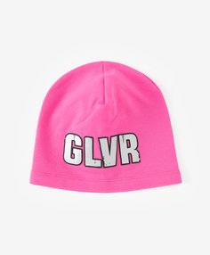 Трикотажная шапка из футера розовая Gulliver