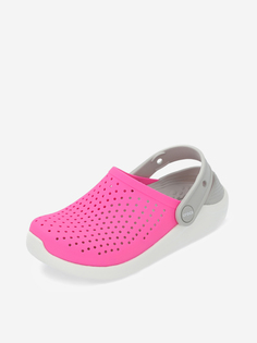 Шлепанцы для девочек Crocs LiteRide Clog K, Розовый, размер 27