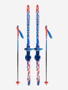 Комплект лыжный детский Nordway Flame Soft, Синий, размер 110