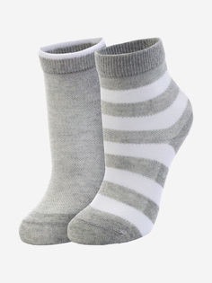 Носки для мальчиков Wilson, 2 пары, Серый, размер 31-33